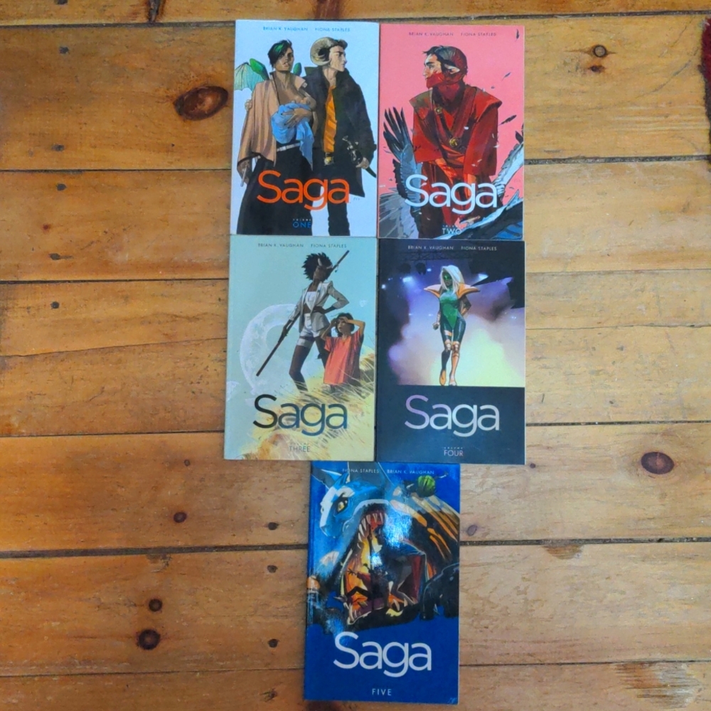 Saga Comic Books 1 - 5